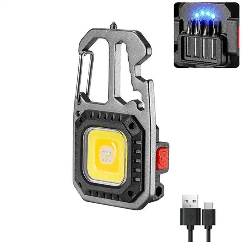 Mini LED Keychain Work Light USB Rechargeable Flashlight - OurLum.com