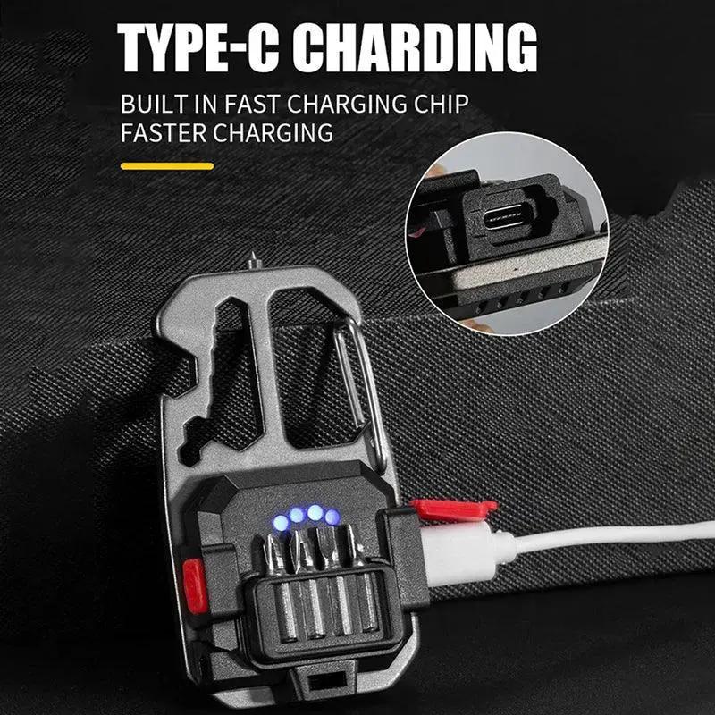Mini LED Keychain Work Light USB Rechargeable Flashlight - OurLum.com