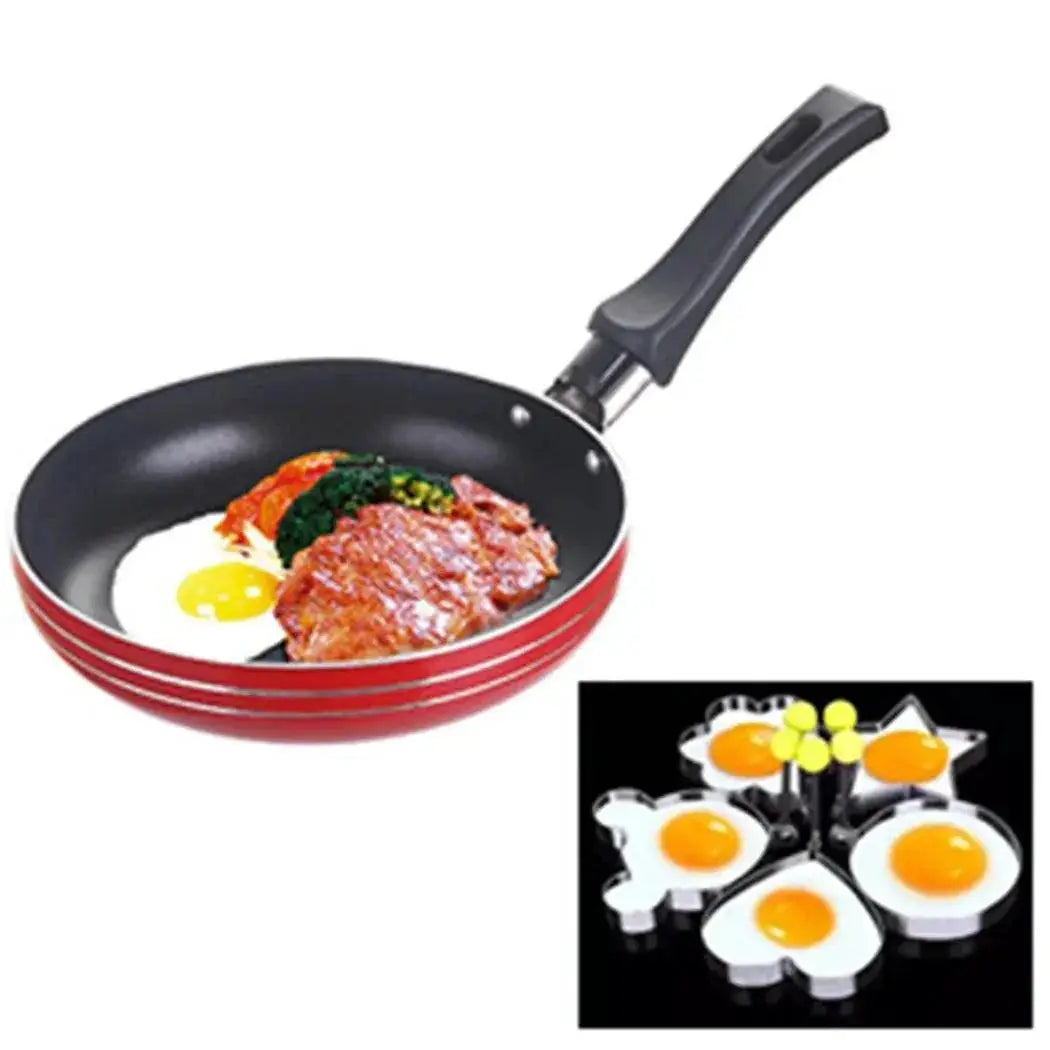 Mini Nonstick Stainless Steel Frying Pan for Eggs and Sauces