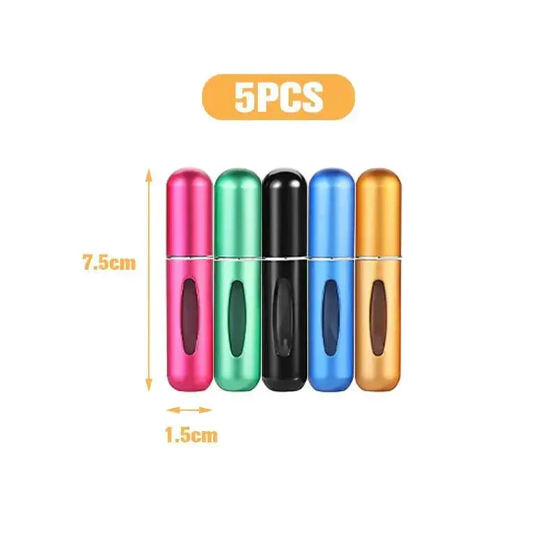 Mini Perfume Atomizer Set Portable Refillable Spray Bottles