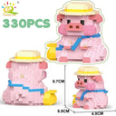 Mini Pig Diamond Building Blocks For DIY City Fun Set Kit