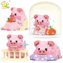Mini Pig Diamond Building Blocks For DIY City Fun Set Kit