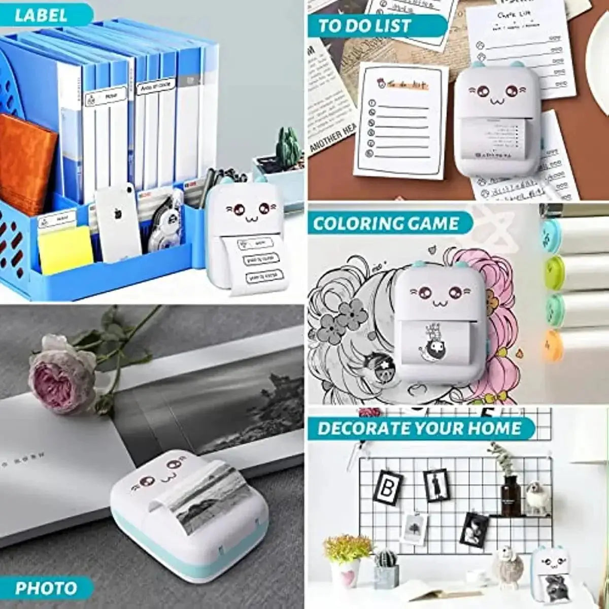 Mini Pocket Printer Portable Wireless Thermal Photo Printer