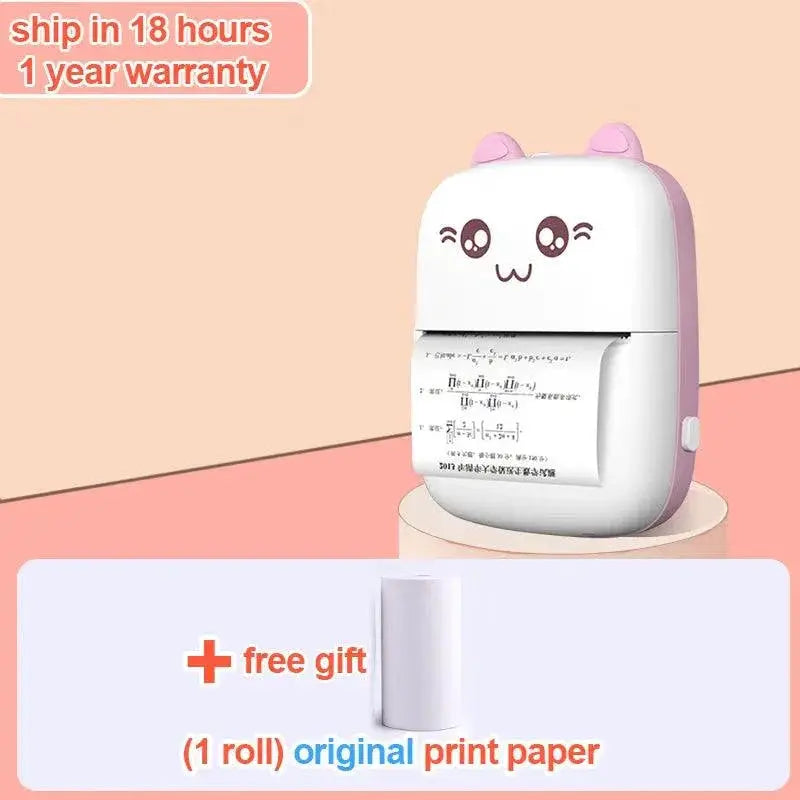 Mini Portable Thermal Printer Wireless On The Go Compact