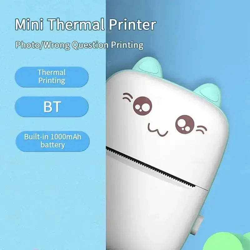 Mini Portable Thermal Printer Wireless On The Go Compact