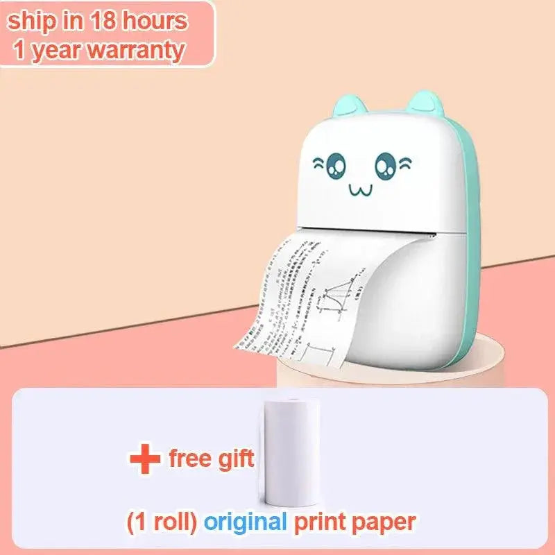 Mini Portable Thermal Printer Wireless On The Go Compact