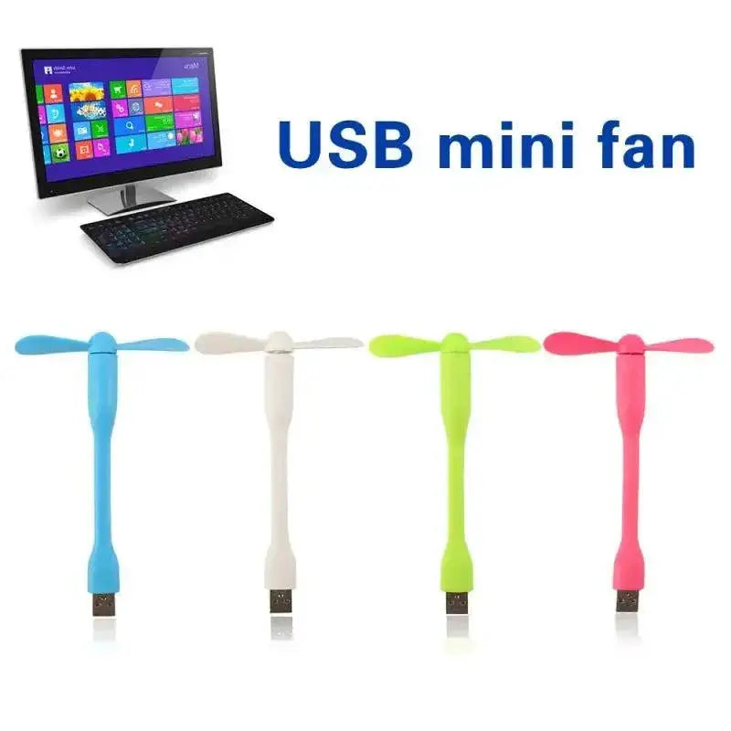 Mini Portable USB LED Lamp and USB Fan for Reading