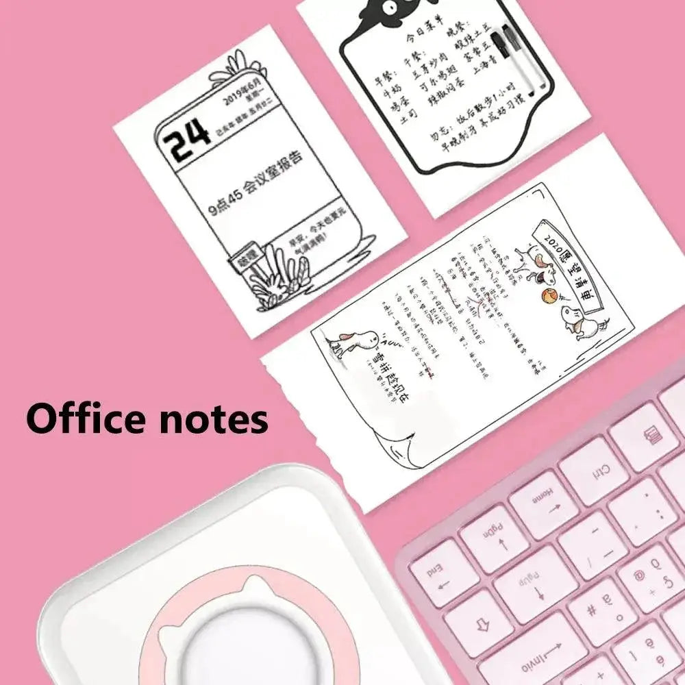 Mini Printer Thermal Label Sticker Colorful Adhesive Paper