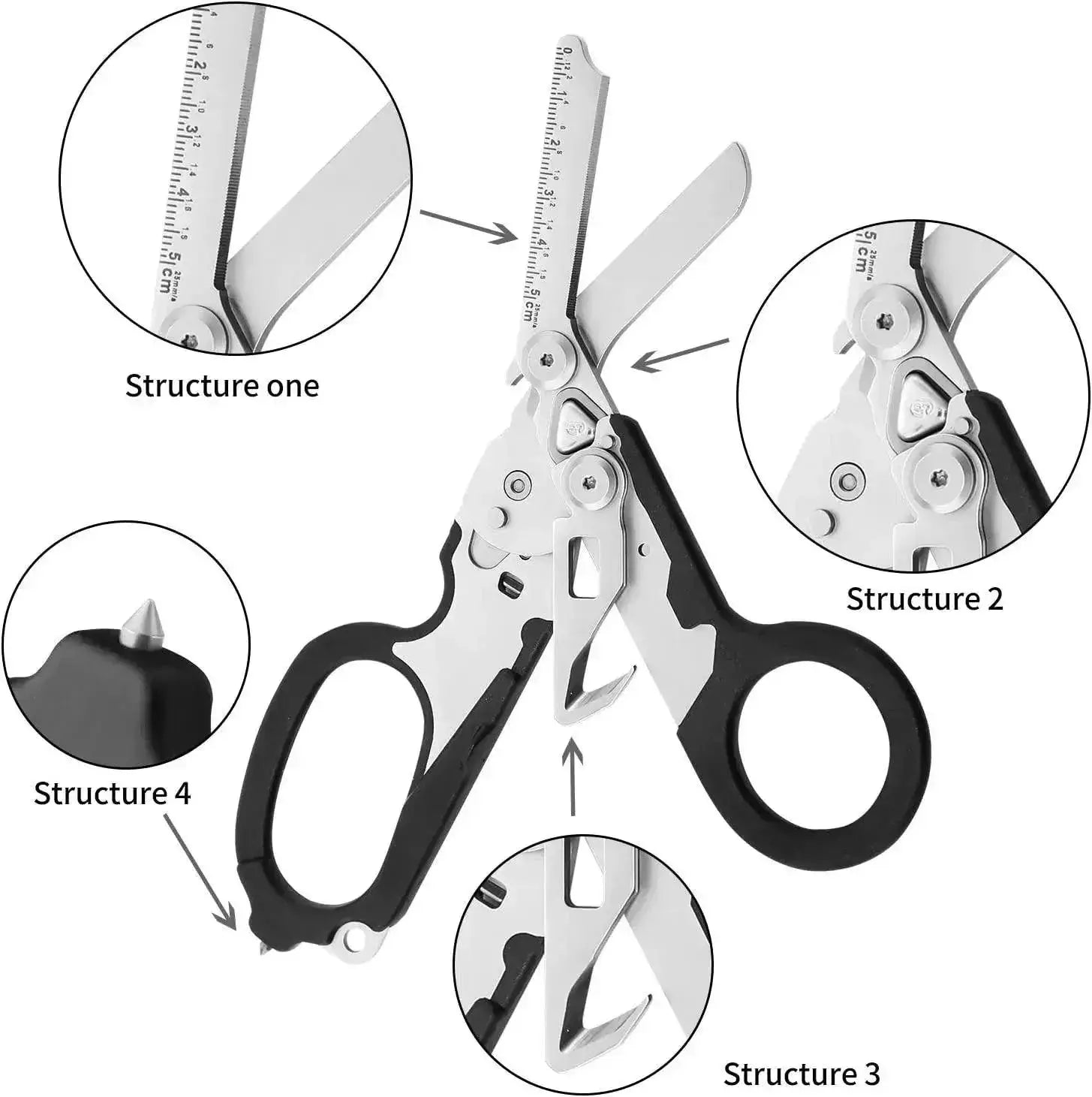 Mini Raptors Shears Ultimate Compact Survival Scissors