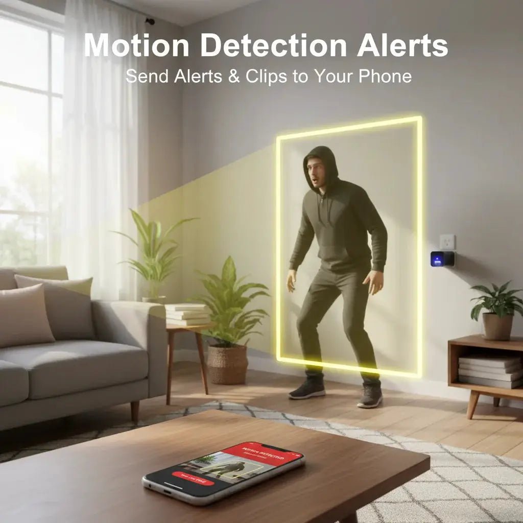 Mini Security Camera 1080P HD With Motion Detection Remote Viewing Discreet