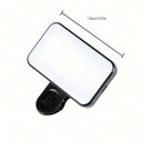Mini Selfie Light: Portable Clip-On with Adjustable Brightness