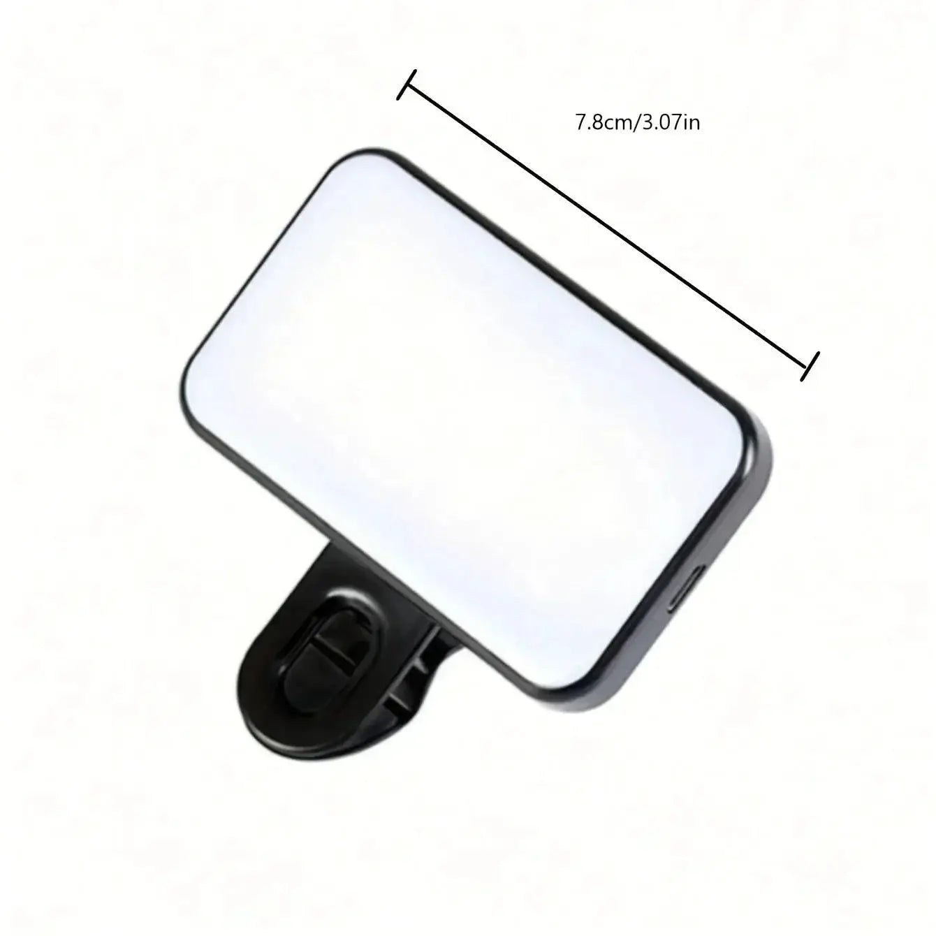 Mini Selfie Light Clip On With Adjustable Brightness