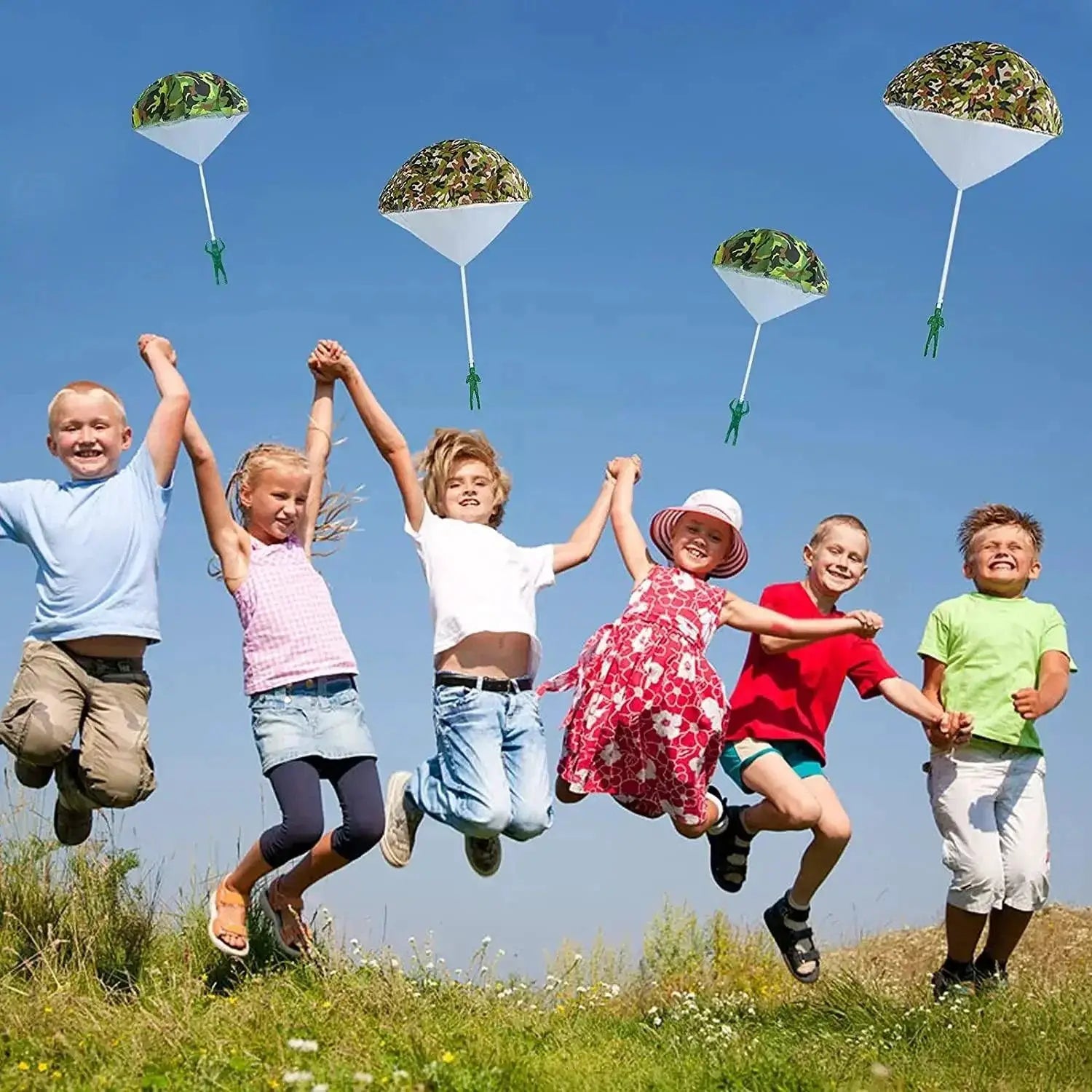 Mini Soldier Parachute Outdoor Educational Toy For Kids