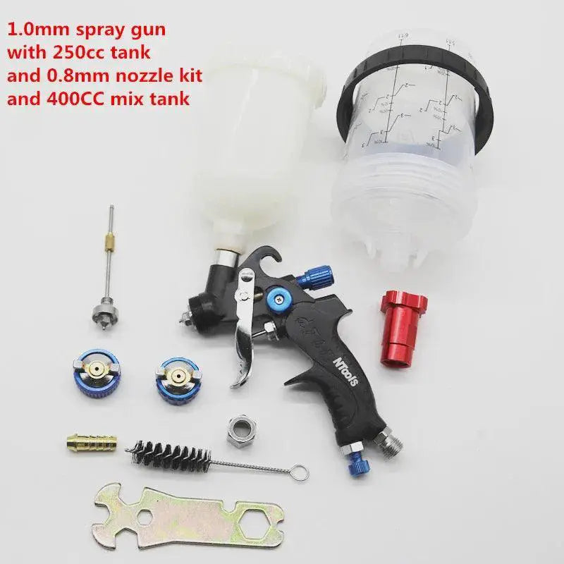 Mini Spray Gun 1.0mm Paint Sprayer 0.8mm Nozzle Kit