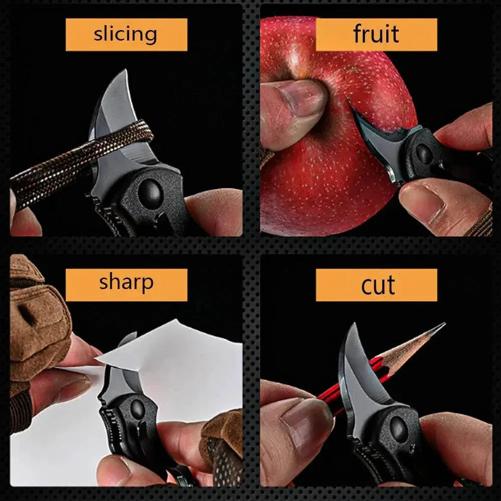 Mini Stainless Steel Keychain Pocket Knife for Camping