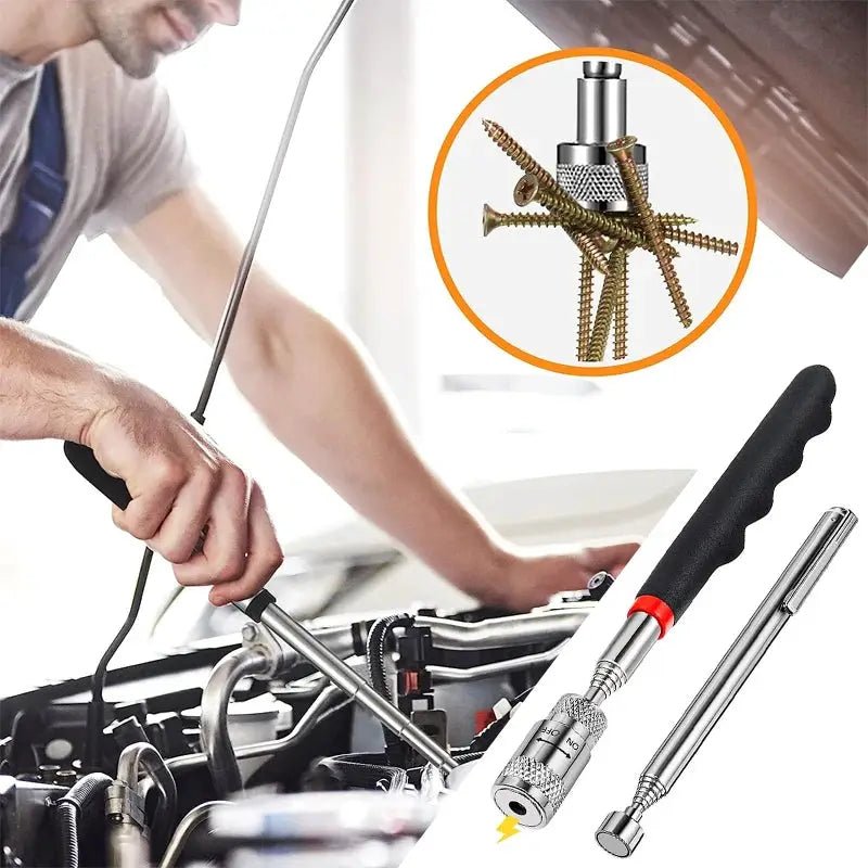 Mini Telescopic Magnetic Pickup Tool Extendable Pen For Car Repairs Grabs Nuts