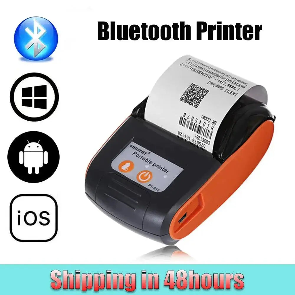 Mini Bluetooth Thermal Printer Portable For Receipts