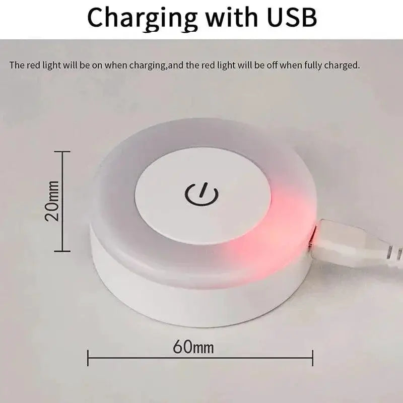 Mini Touch Sensor Night Light USB Rechargeable Lamp Cozy