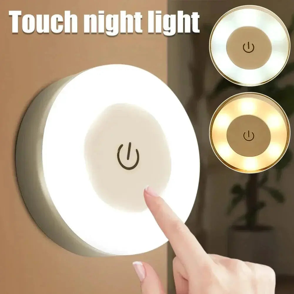 Mini Touch Sensor Night Light USB Rechargeable Lamp Cozy