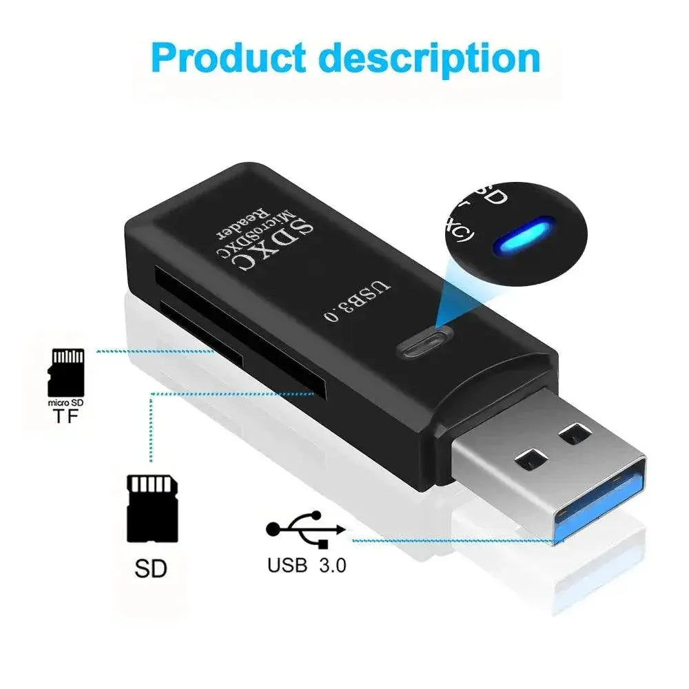 Mini USB 3.0 Card Reader for Micro SD TF High Speed
