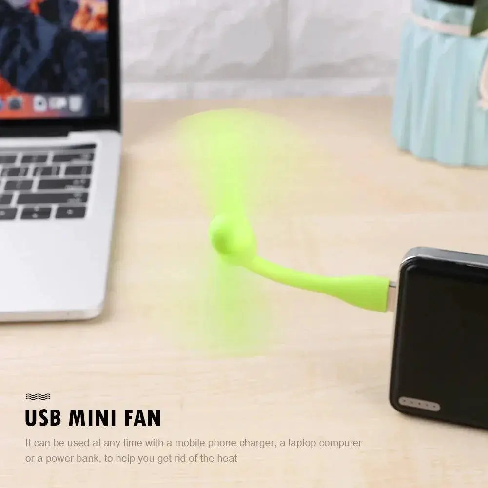 Mini USB Fan Flexible Bendable Cooling Portable Gadget