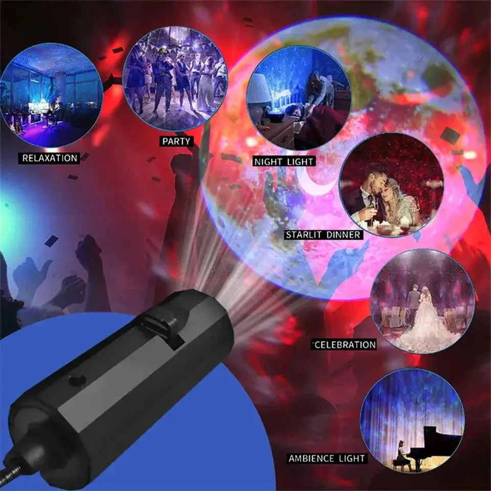 Mini USB Galaxy Star Projector Lamp For Home Decor