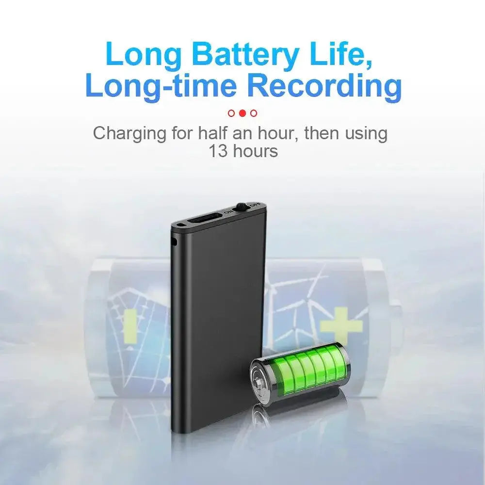 Mini Voice Recorder Sound Activated Dictaphone MP3 Player
