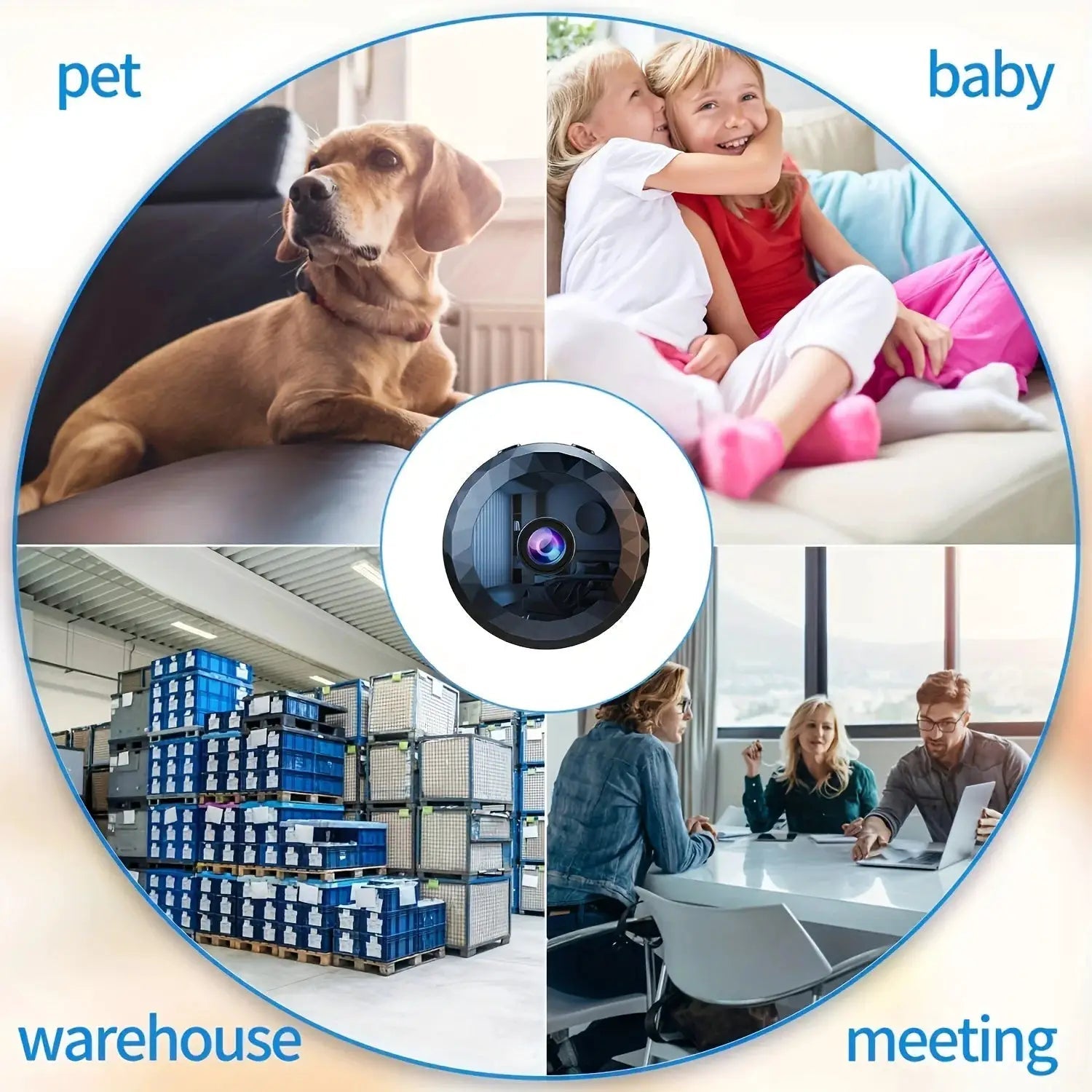 Mini WiFi Camera 1080P HD Wireless Security Camera Night Vision Home Monitoring