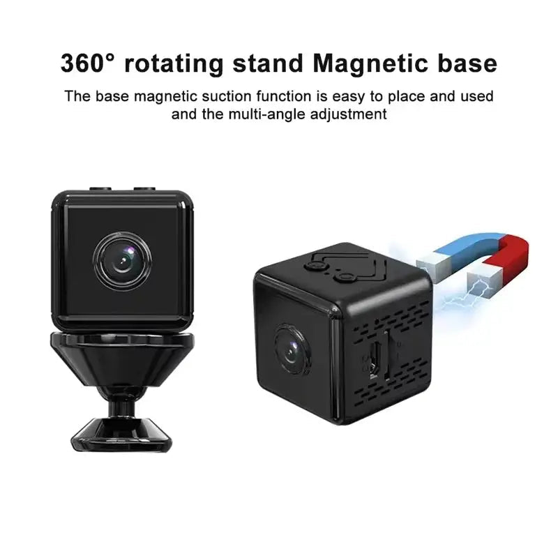 Mini WiFi Camera 4K Full HD Night Vision Hidden Cam With Motion Detection