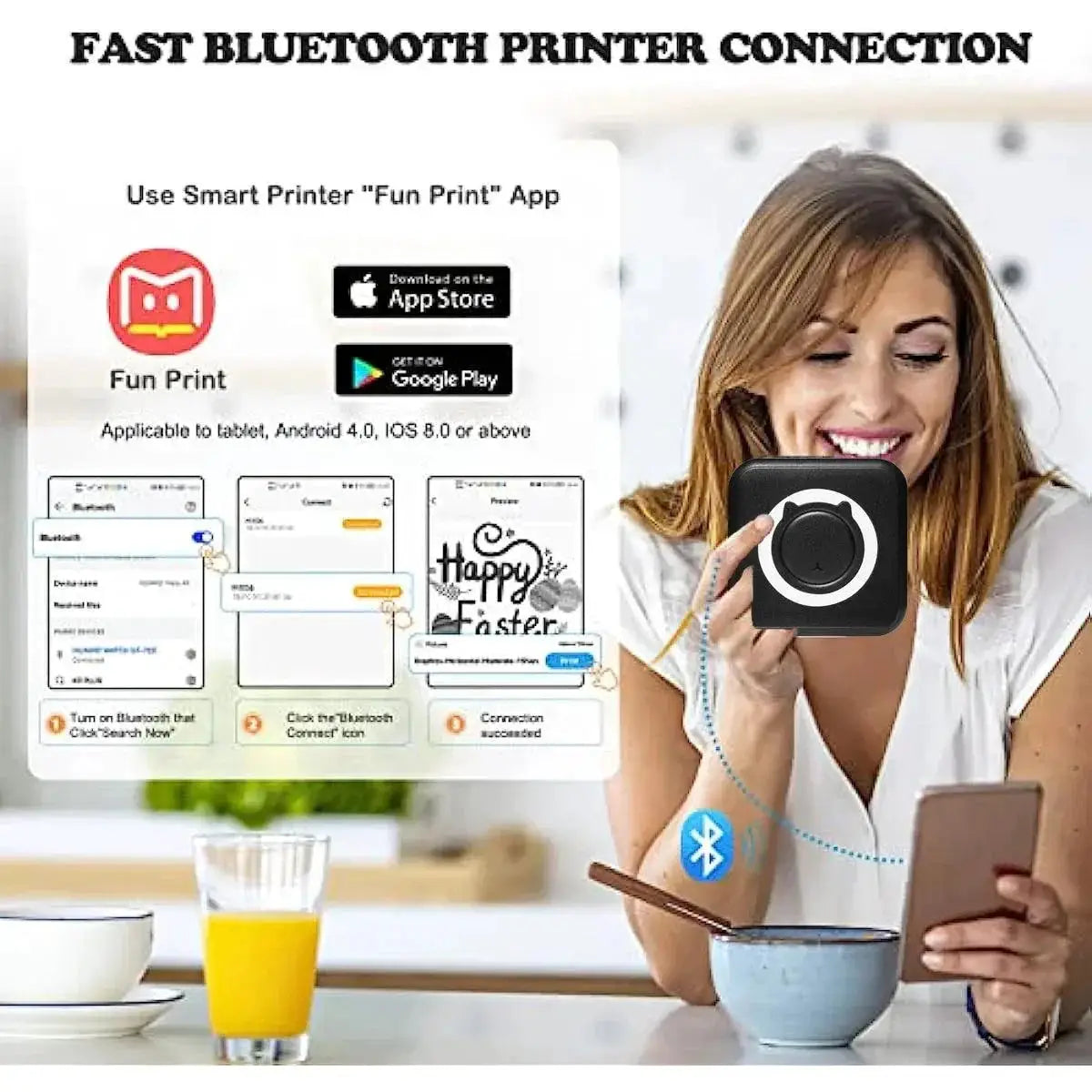 Mini Wireless Photo Label Printer Portable Printing Solution