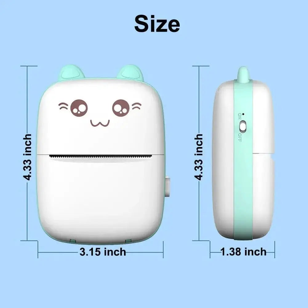 Mini Wireless Thermal Printer High Resolution Bluetooth