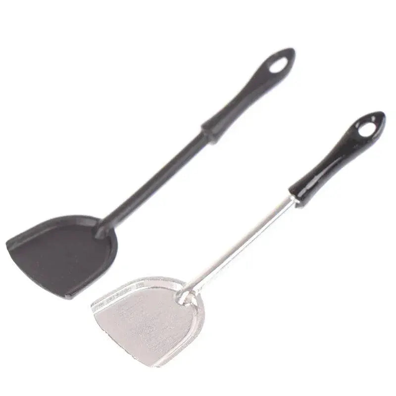 Miniature Dollhouse Cooking Utensils Set Metal Kitchen