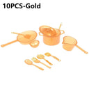 Miniature 1 To 12 Scale Dollhouse Cookware Set 10 11 Pieces