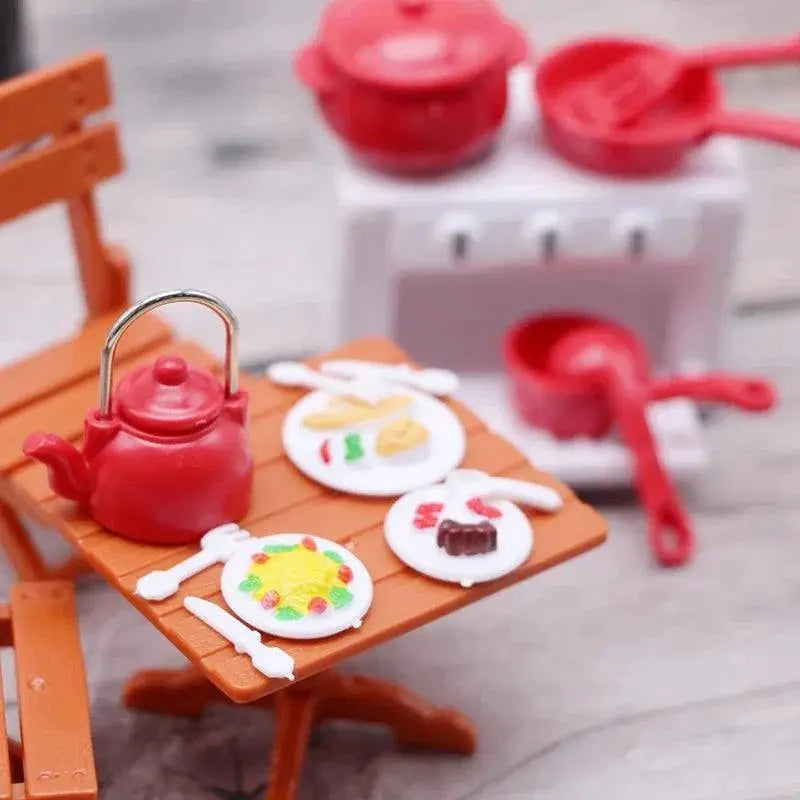 Miniature Dollhouse Kitchen Cookware Set 1 to 12 Scale