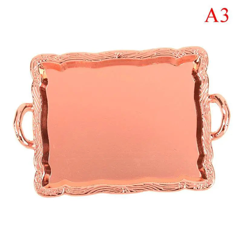 Miniature Rose Gold Cooking Set For 1 To 12 Scale Dollhouse