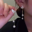 Elegant Fringe Earrings for Women Office
