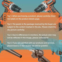 MINUMX 20V Cordless Electric Screwdriver with LED Light