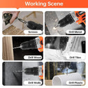 MINUMX 20V Cordless Electric Screwdriver with LED Light