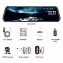 Mirror Camera Touch Screen Dash Cam Enhanced Safety Tech