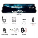 Mirror Camera Touch Screen Dash Cam Enhanced Safety Tech