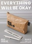 Miscellaneous Retro Tyvek Pencil Bag Creative Japanese Style