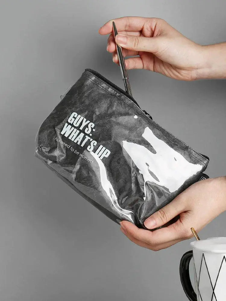 Retro Tyvek Pencil Bag Japanese Style Creative Stationery