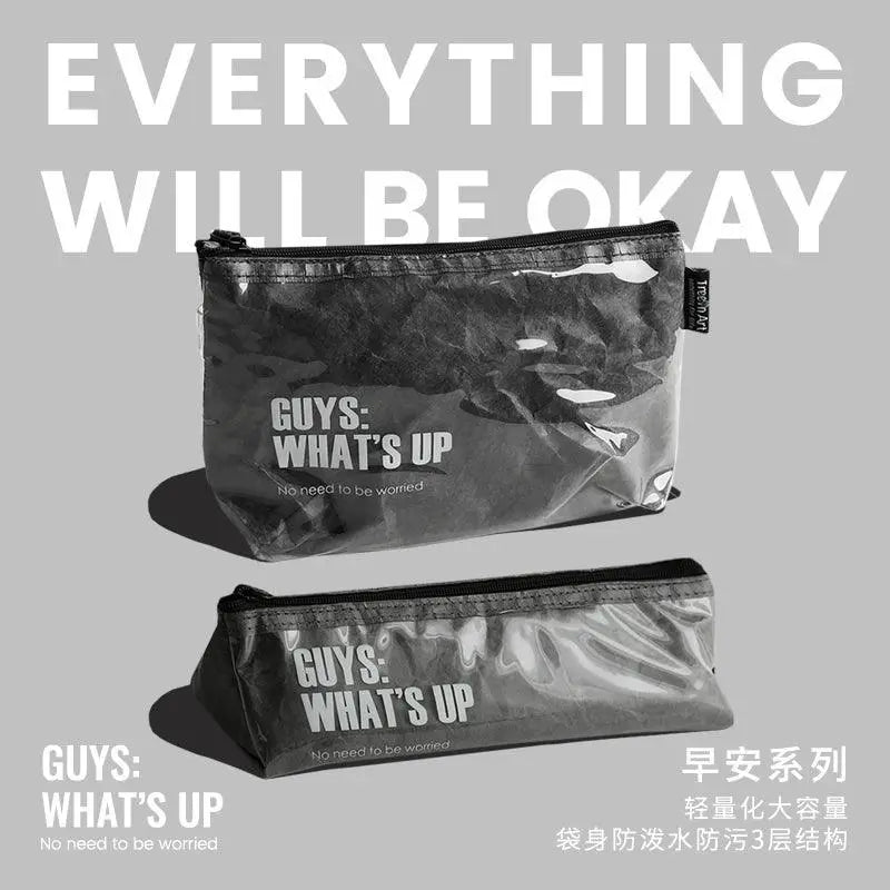 Retro Tyvek Pencil Bag Japanese Style Creative Stationery