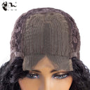 Mixed Human Hair Loose Wave Kinky Lace Wig Chic Glamour