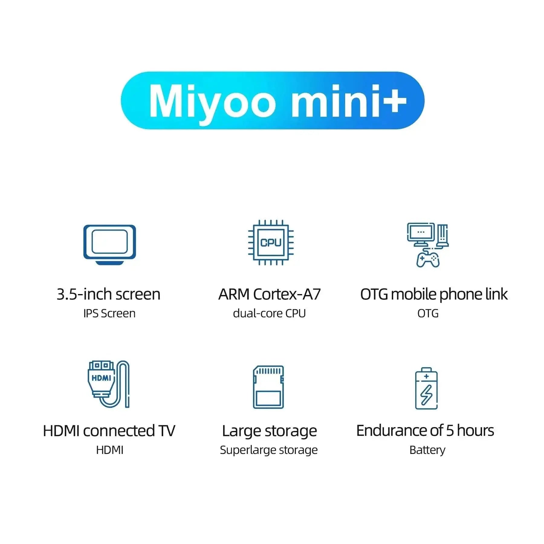 MIYOO Mini Plus Retro Handheld Game Console Classic Fun
