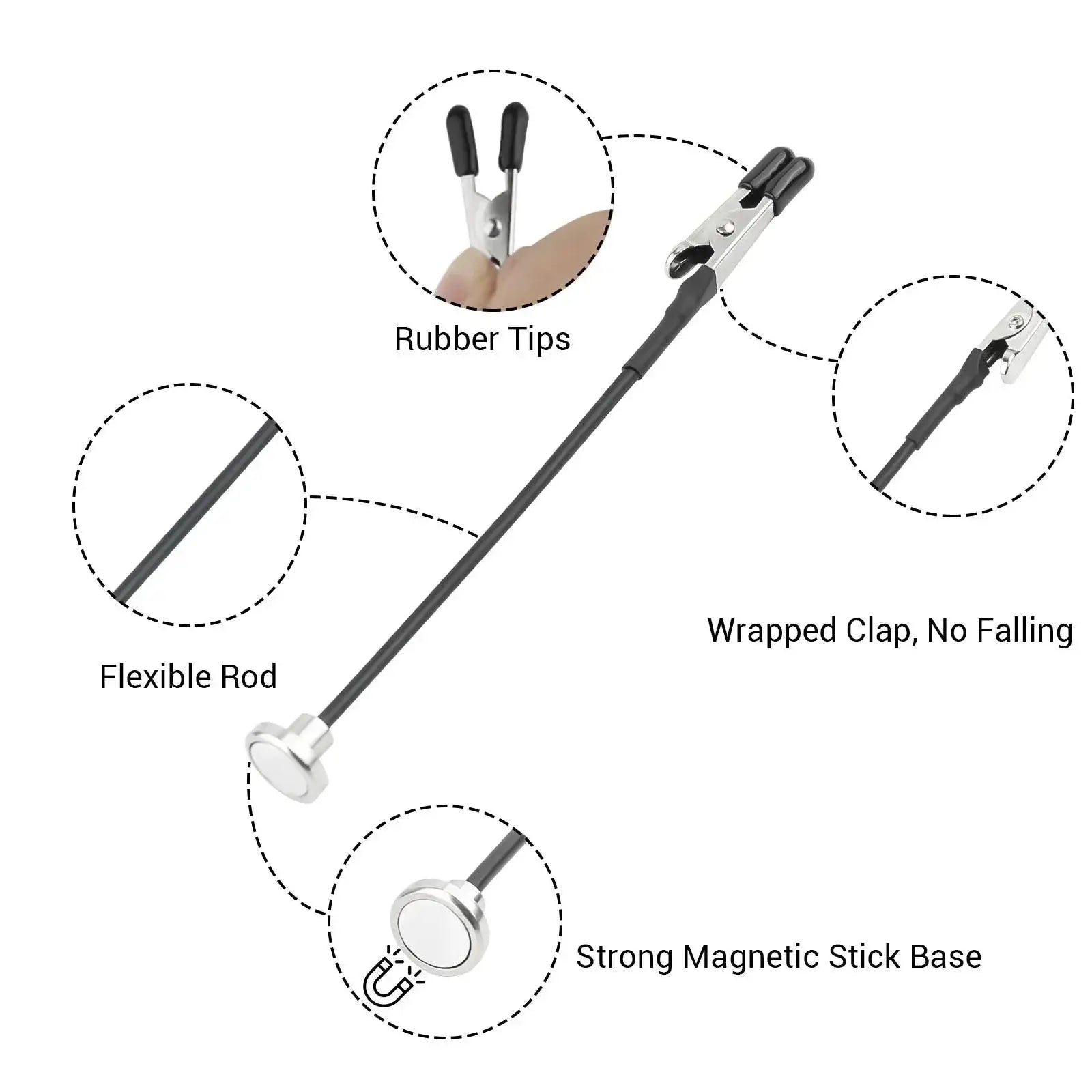 Model Painting Stand Base Holder With 12 Piece Clip Set
