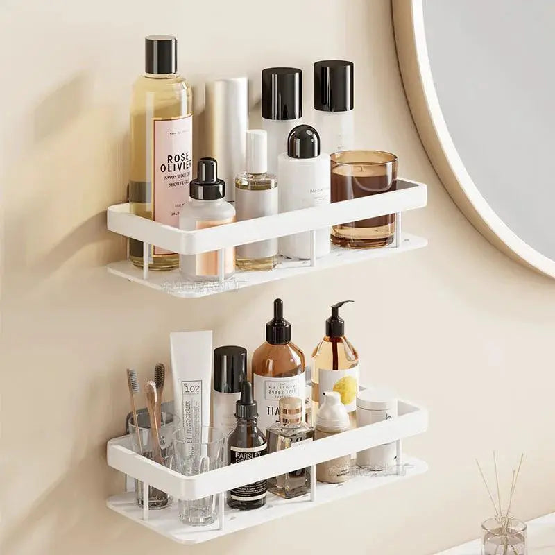 Modern Bathroom Corner Shelf Space Saving Storage Rack