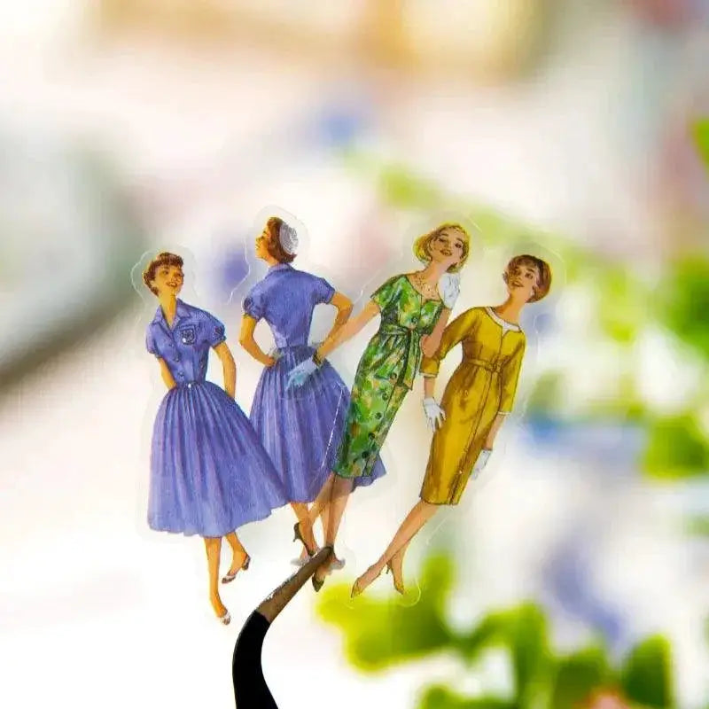 Modern Girl Vintage Stickers Enhance DIY Creativity Flair