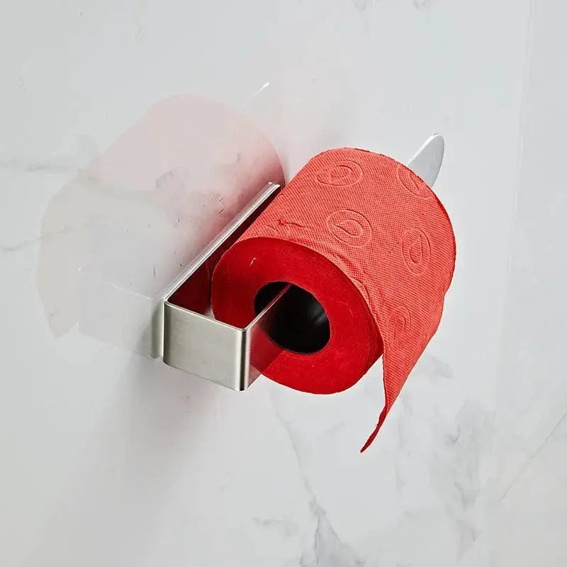 Matte Black Stainless Steel Towel Ring Adhesive Installation