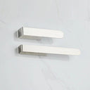 Modern Matte Black Stainless Steel Towel Ring Easy Adhesive Installation